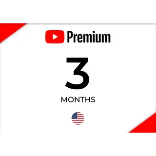 YouTube Premium 3 Months Subscription - UNITED STATES