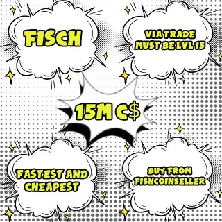 [FISCH] 🐟15 Million  C$  | 15M Fisch Cash💰 / CHEAPEST AND FASTEST / HUGE DISCOUNTS