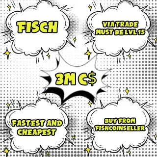 [FISCH] 🐟3 Million  C$  | 3M Fisch Cash💰 / CHEAPEST AND FASTEST / HUGE DISCOUNTS