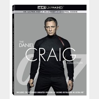 007 The Daniel Craig Collection (4K UHD / VUDU) - 4 Movies -