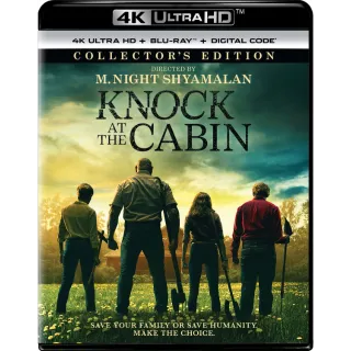 KNOCK AT THE CABIN (4K UHD / MOVIES ANYWHERE)