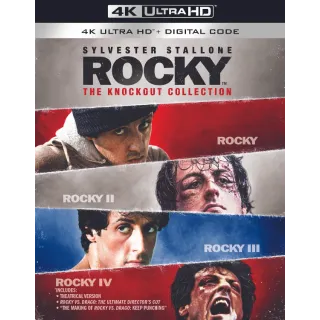 Rocky: The Knockout Collection (4K UHD / VUDU)