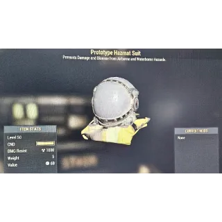Legacy Prototype Hazmat Suit Lvl 50