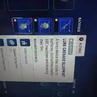 LURE GRENADE Blueprint