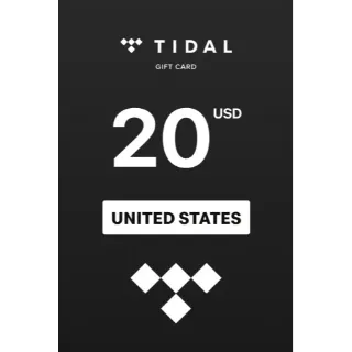 Tidal 20 USD | US | Online 