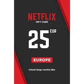 Netflix 25 EUR Gift Card - Automatic Delivery