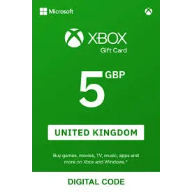 Xbox 5 GBP Gift Card (United Kingdom) - Automatic delivery