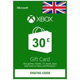 Xbox Live Gift Card 30 GBP Xbox Live Key UNITED KINGDOM - Automatic delivery