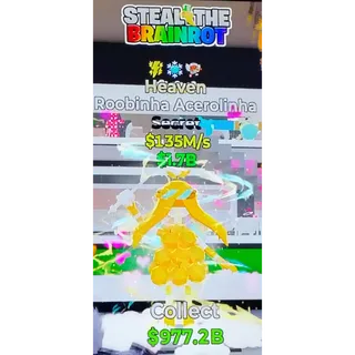 Fortnite Steal The Brainrot | Super Ultra Rare ⚡❄️💘 Traited 👼 Heaven Roobinha Acerolinha 135M/s