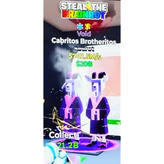 Fortnite Steal The Brainrot | Super Ultra Rare ❄️⚡ Traited 🟣 Void Cabritos Brotheritos 742.5M/s