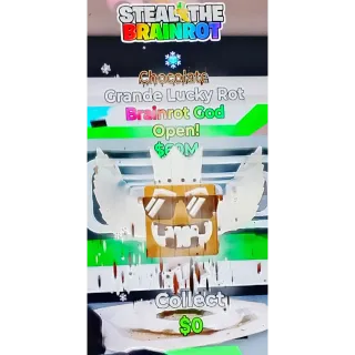 Fortnite Steal The Brainrot | Super Ultra Rare ❄️ Frozen Trait 🍫 Chocolate Gande Lucky Rot