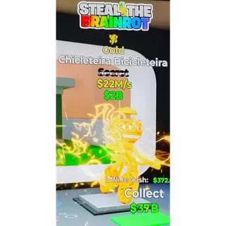 Fortnite Steal The Brainrot | Super Ultra Rare Secret Gold Lightning Trait ⚡ Chicleteira Bicicleteira 