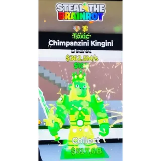 Fortnite Steal The Brainrot | Super Ultra Rare 🎆⚡ Traited ☣️ Toxic Chimpanzini Kingini 362.5M/s