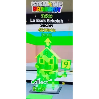 Fortnite Steal The Brainrot | Super Ultra Rare ☣️ Toxic La Esok Sekolah 220M/s
