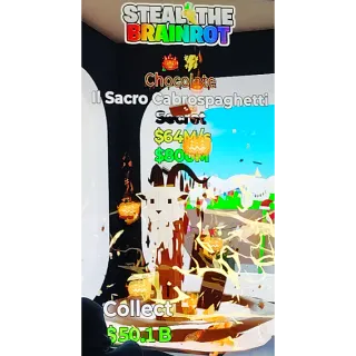 🎃⚡ Traited 🍫 Chocolate I| Sacro Cabrospaghetti 64M/s | Fortnite Steal The Brainrot | Super Ultra Rare 