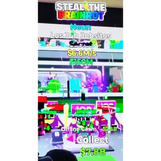 Fortnite Steal The Brainrot| Super Ultra Rare Secret 🎆 Neon Los Job Jobsitos 6.6M/s