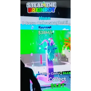 Fortnite Steal The Brainrot | SUPER ULTRA RARE Neon |I Sacro Cabrospaghetti 38M/s