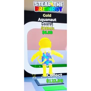 Fortnite Steal The Brainrot | Super Ultra Rare 🪙 Gold Aquanaut 20M/s