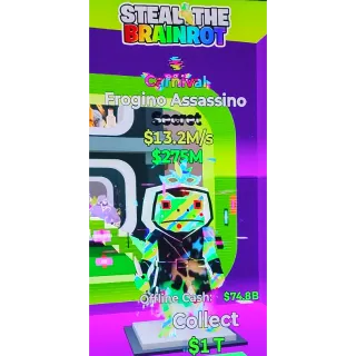Fortnite Steal The Brainrot | Super Ultra Rare Secret Glitch Trait Carnival Frogino Assassino 13.2M/s