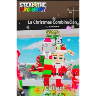 Fortnite Steal The Brainrot | Super Rare Secret La Christmas Combinacion 9M/s