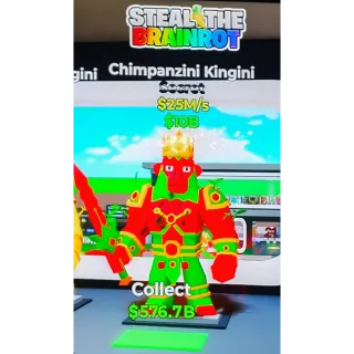 Fortnite Steal The Brainrot | Super Ultra Rare Chimpanzini Kingini 25M/s