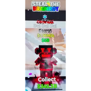 Fortnite Steal The Brainrot| Super Ultra Rare ❄️ Traited 👹 Darkness Dul Dul Dul 156M/s