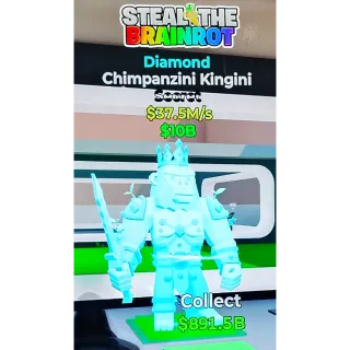 Fortnite Steal The Brainrot| SUPER RARE Diamond Chimpanzini Kingini 37.5M/s