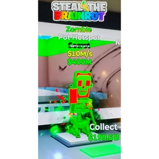 Fortnite Steal The Brainrot | Super Ultra Rare Secret Zombie Pot Hotspot 10M/s