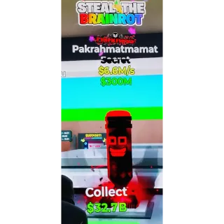 Fortnite Steal The Brainrot | Ultra Rare Secret Darkness Pakrahmatmamat 6.6M/s