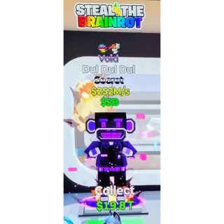 Fortnite Steal The Brainrot | Super Ultra Rare 🌀🚽 Traited 🟣 Void Dul Dul Dul 252M/s