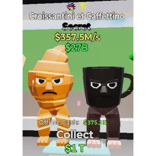 Fortnite Steal The Brainrot | NEW Super Ultra Rare ⚡🌀 Traited Croissanttini et Caffettino 357.5M/s