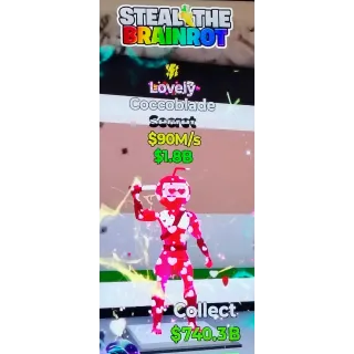 Fortnite Steal The Brainrot | Super Ultra Rare ⚡ Traited 💕 Lovely Coccoblade 90M/s
