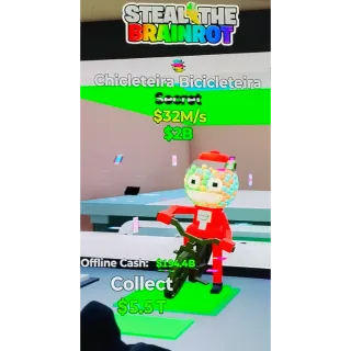 Fortnite Steal The Brainrot | Super Ultra Rare Glitch Trait Chicleteira Bicicleteira 32M/s
