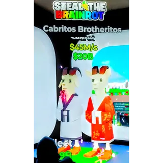 Fortnite Steal The Brainrot | Super Ultra Rare Secret Cabritos Brotheritos 45M/s
