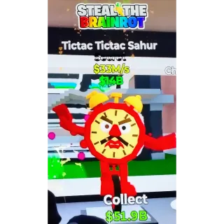 Fortnite Steal The Brainrot | Super Ultra Rare Secret Tictac Tictac Sahur 33M/s
