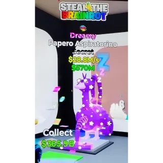 Fortnite Steal The Brainrot | Super Ultra Rare 🌀 Glitch Traited 💤 Dreamy Papero Aspiratorino 28.8M/s