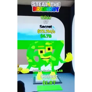 Fortnite Steal The Brainrot | Super Ultra Rare Secret ☣️ Toxic 6️⃣7️⃣ 73.7M/s