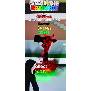 Fortnite Steal The Brainrot | SUPER ULTRA RARE Darkness Kravilino Cekicino 4.1M/s