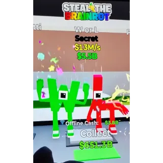 Fortnite Steal The Brainrot | Super Ultra Rare Secret W or L 13M/s