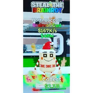 Fortnite Steal The Brainrot | Super Ultra Rare Hotti Coccolli Brainrot God 167K/s