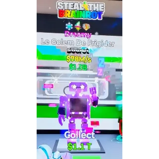 Fortnite Steal The Brainrot | Super Ultra Rare ❄️🌀🎇 Traited 💤 Dreamy Le Golem De Frigider 78M/s