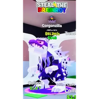 Fortnite Steal The Brainrot | Super Ultra Rare 🌀 Glitch Traited 🟣 Void Gorgonzilla 912M/s