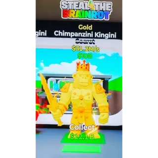 Fortnite Steal The Brainrot | Super Ultra Rare Gold Chimpanzini Kingini 31.2M/s