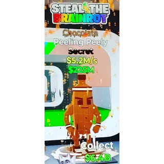 Fortnite Steal The Brainrot | Super Rare Secret 🍫 Chocolate Peeling Peely 5.2M/s