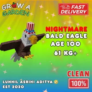 HUGE NIGHTMARE BALD EAGLE 61 KG+