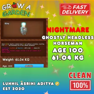 HUGE GHOSTLY HEADLESS HORSEMAN ~ 61.04 KG