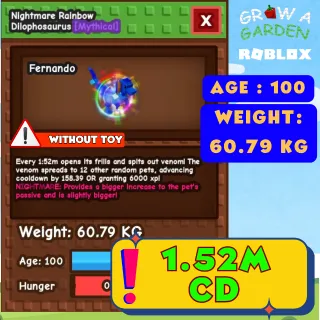 HUGE RAINBOW HATCHED DILOPHOSAURUS | 60.70 KG