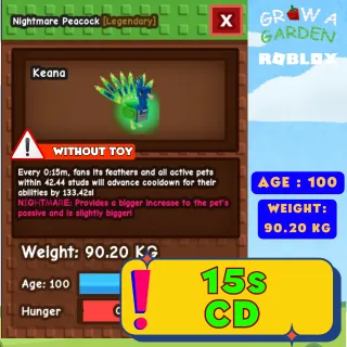 TITANIC NIGHTMARE PEACOCK ~ 90.20 KG