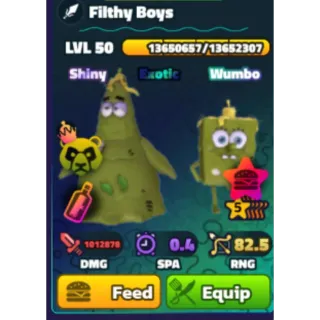 Spongebob Tower Defense | 5 Star Shiny Wumbo Neptune Crown Filthy Boys