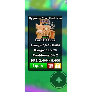 Slop Defense Tower | Upgraded Titan Clock Man